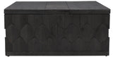 40" Dark Gray Solid Wood Square Distressed Coffee Table - Homeroots - Flyclothing LLC