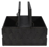 40" Dark Gray Solid Wood Square Distressed Coffee Table - Homeroots - Flyclothing LLC