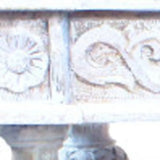 54" White Solid Wood Distressed Console Table - Homeroots - Flyclothing LLC