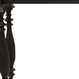 54" Black Solid Wood Distressed Console Table - Homeroots - Flyclothing LLC
