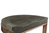 30" Gray And Copper Iron Backless Bar Height Bar Chair - Homeroots - Flyclothing LLC