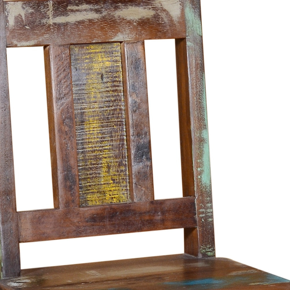 30" Brown Solid Wood Bar Height Bar Chair - Homeroots - Flyclothing LLC