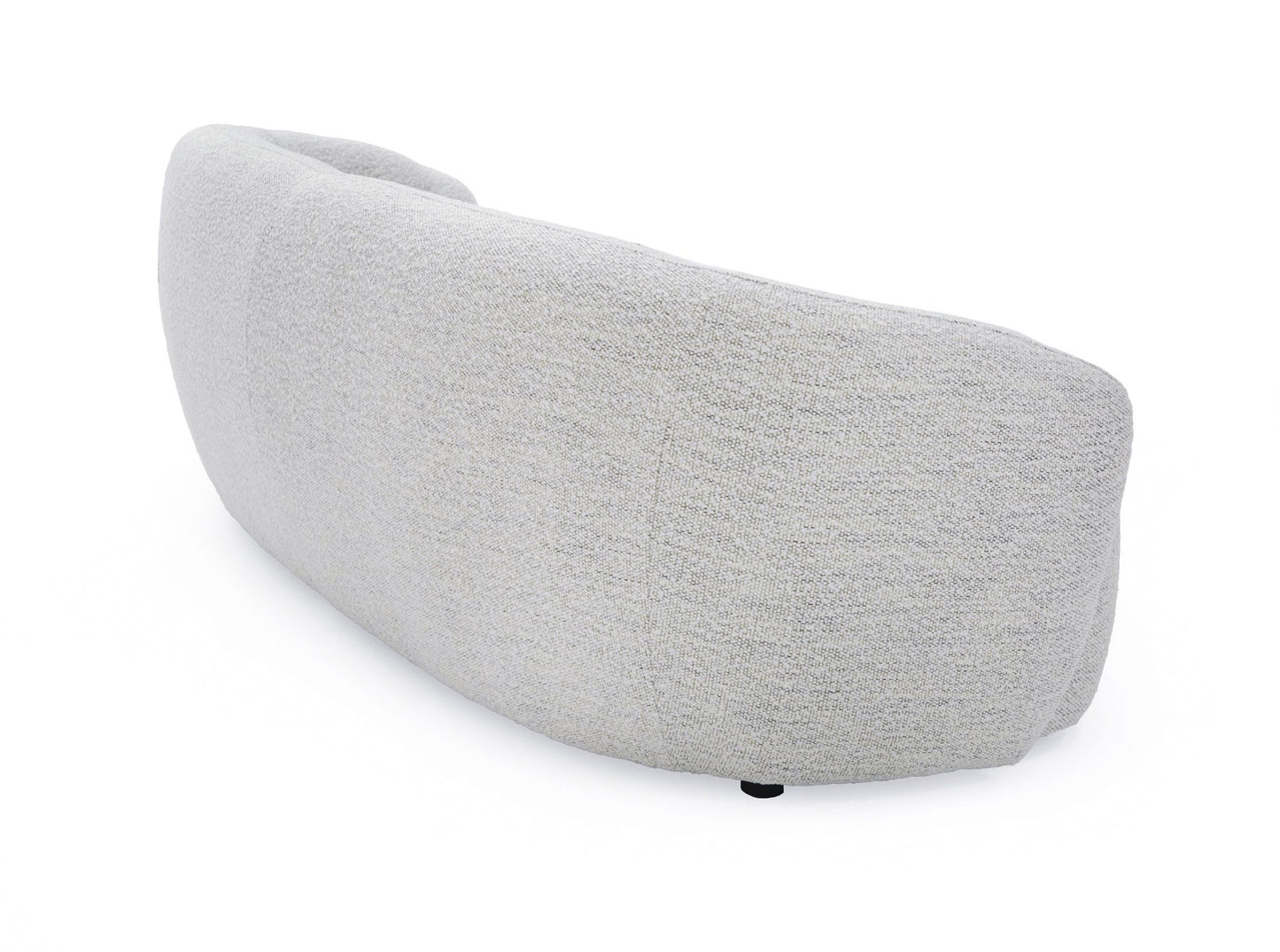 90" Off White Fabric Sofa With Black Legs - Homeroots - Flyclothing LLC