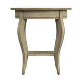 26" Beige Manufactured Wood Oval End Table With Drawer And Shelf - Homeroots - Flyclothing LLC