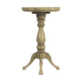 20" Beige Manufactured Wood Round End Table - Homeroots