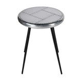 23" Silver Round End Table - Homeroots - Flyclothing LLC
