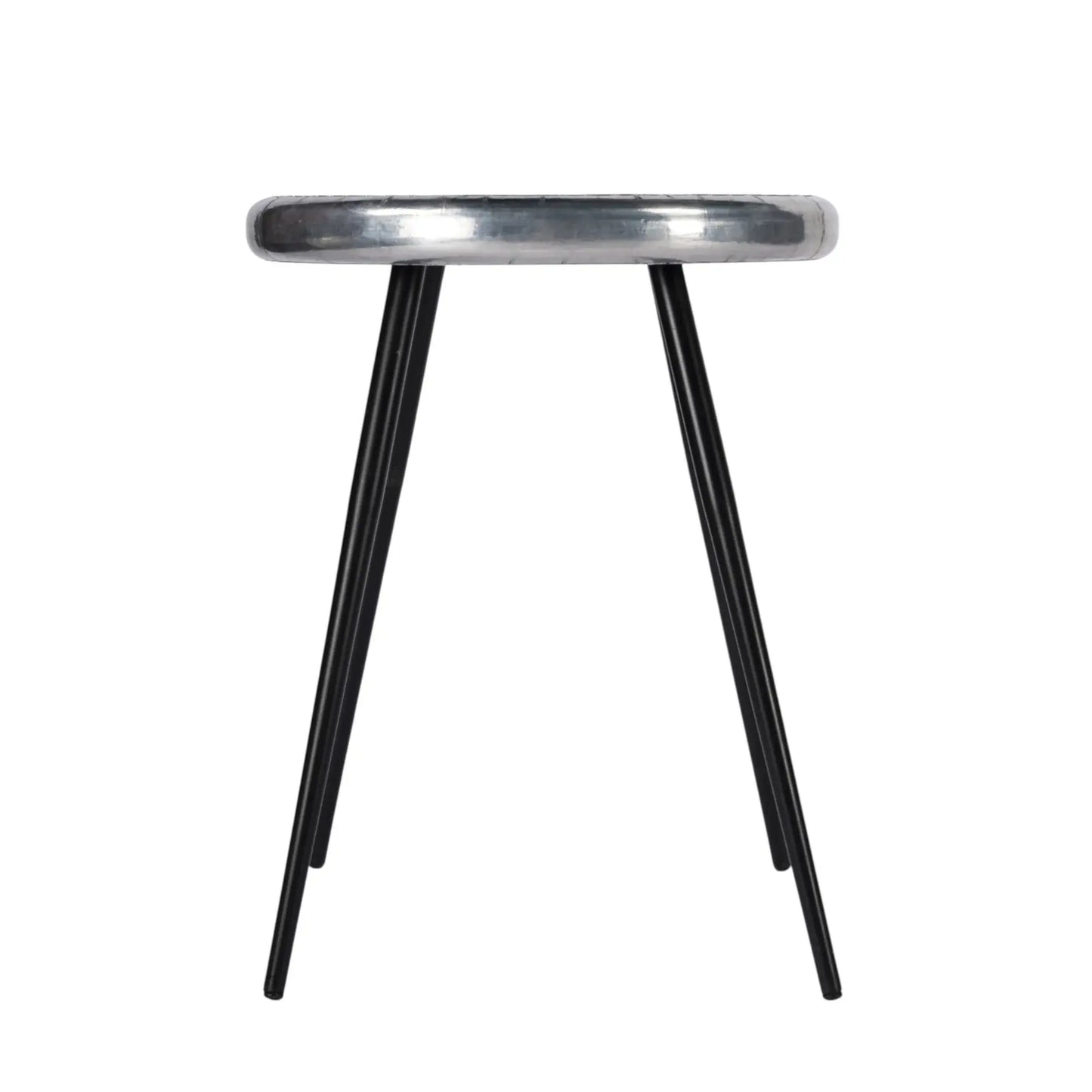 23" Silver Round End Table - Homeroots - Flyclothing LLC