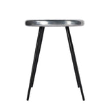 23" Silver Round End Table - Homeroots - Flyclothing LLC