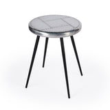 23" Silver Round End Table - Homeroots