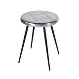23" Silver Round End Table - Homeroots - Flyclothing LLC
