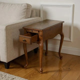 25" Brown Solid And Manufactured Wood Rectangular End Table With Drawer - Homeroots - Flyclothing LLC