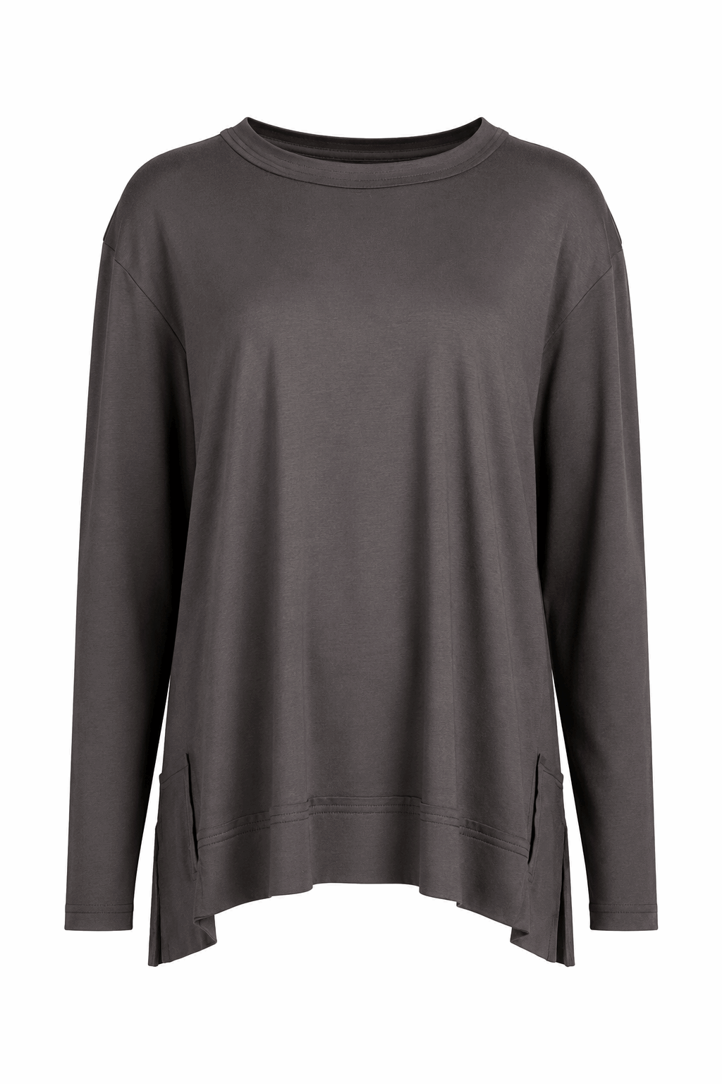 Pima Cotton Detail Tee - Lava - PLANET by Lauren G - Flyclothing LLC