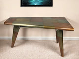 55" Copper Aluminum Writing Desk - Homeroots - Flyclothing LLC