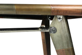55" Copper Aluminum Writing Desk - Homeroots - Flyclothing LLC