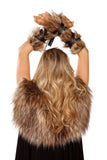 Roma Costume Pair of Faux Fur Viking Arm Cuffs - Roma Costume - Flyclothing LLC