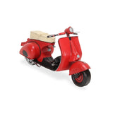 9" Red and Black Metal Hand Painted 1959 Red Scooter Model Motorcycle - Homeroots - Flyclothing LLC
