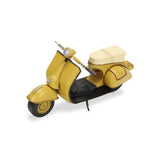 9" Yellow and Black Metal Hand Painted 1959 Yellow Scooter Model Motorcycle - Homeroots - Flyclothing LLC