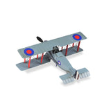 5" Red and Gray Metal Hand Painted 1916 Gray Bristol F28 Fighter Plane Model Airplane - Homeroots - Flyclothing LLC