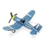5" Blue and Yellow Metal Hand Painted Model Airplane - Homeroots - Flyclothing LLC