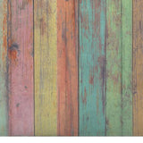 2' X 4' Distressed Aqua Green And Pink Printed Vinyl Area Rug With UV Protection - Homeroots