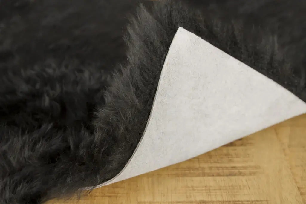 Set Of Four 17" X 17" Black Wool Chair Pads - Homeroots - Flyclothing LLC