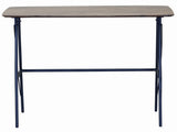 44" Brown and Black Solid Wood Writing Desk