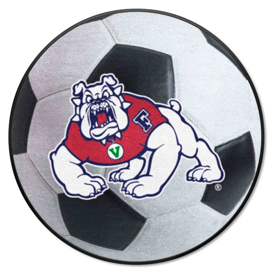 Fresno State Bulldogs Soccer Ball Rug - 27in. Diameter - Fresno State