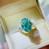 5 Carat Moissanite 925 Sterling Silver Ring - Trendsi - Flyclothing LLC