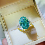 5 Carat Moissanite 925 Sterling Silver Ring - Trendsi