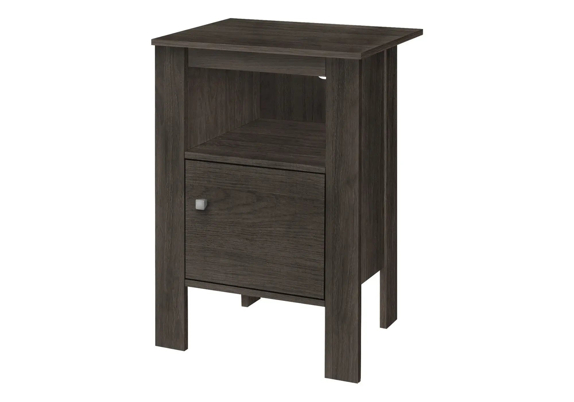24" Brown Nightstand with Cabinet Storage - Homeroots - Flyclothing LLC