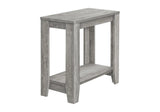 22" Gray Wood End Table With Shelf - Homeroots - Flyclothing LLC