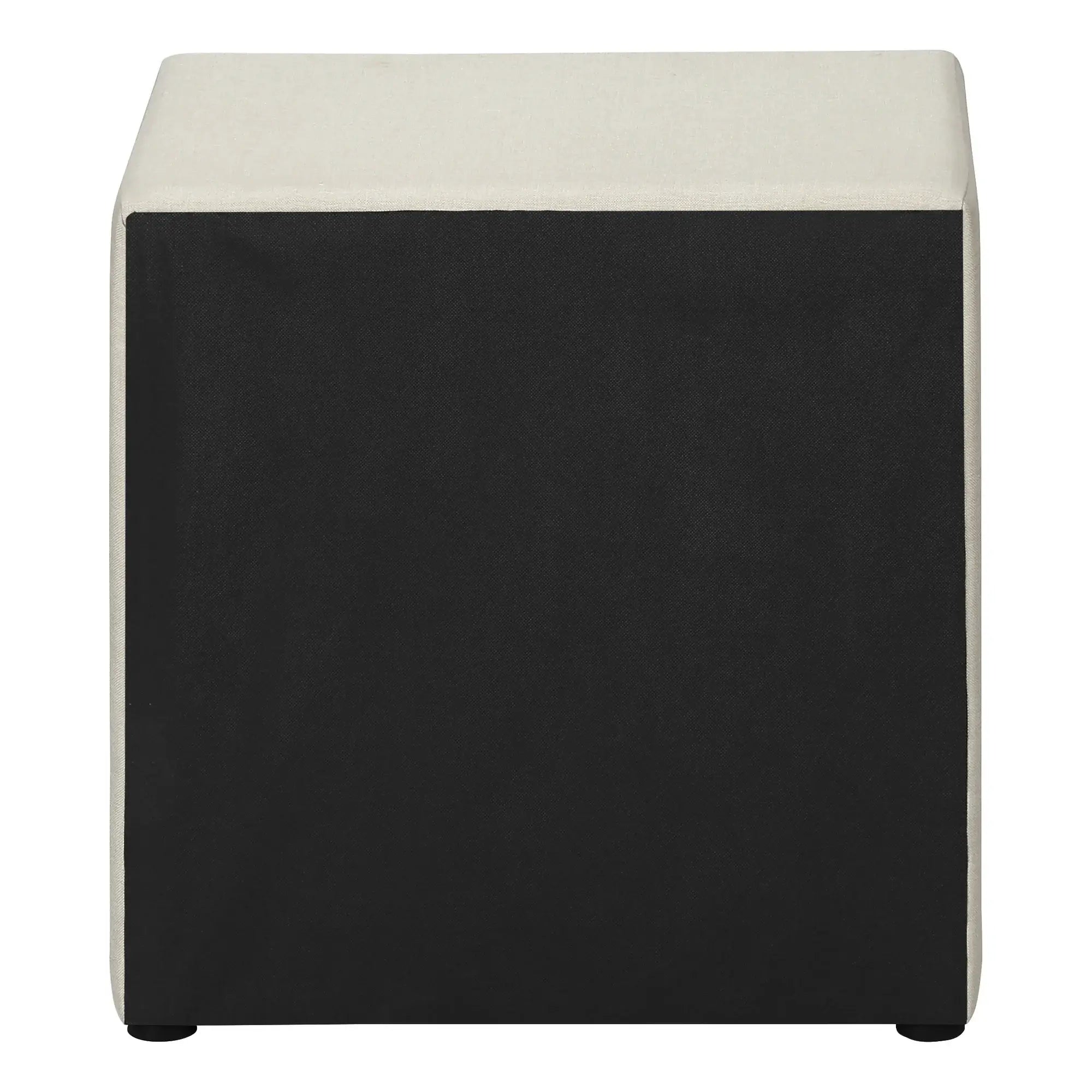 21" Beige Linen Blend Two Drawer Nightstand - Homeroots - Flyclothing LLC