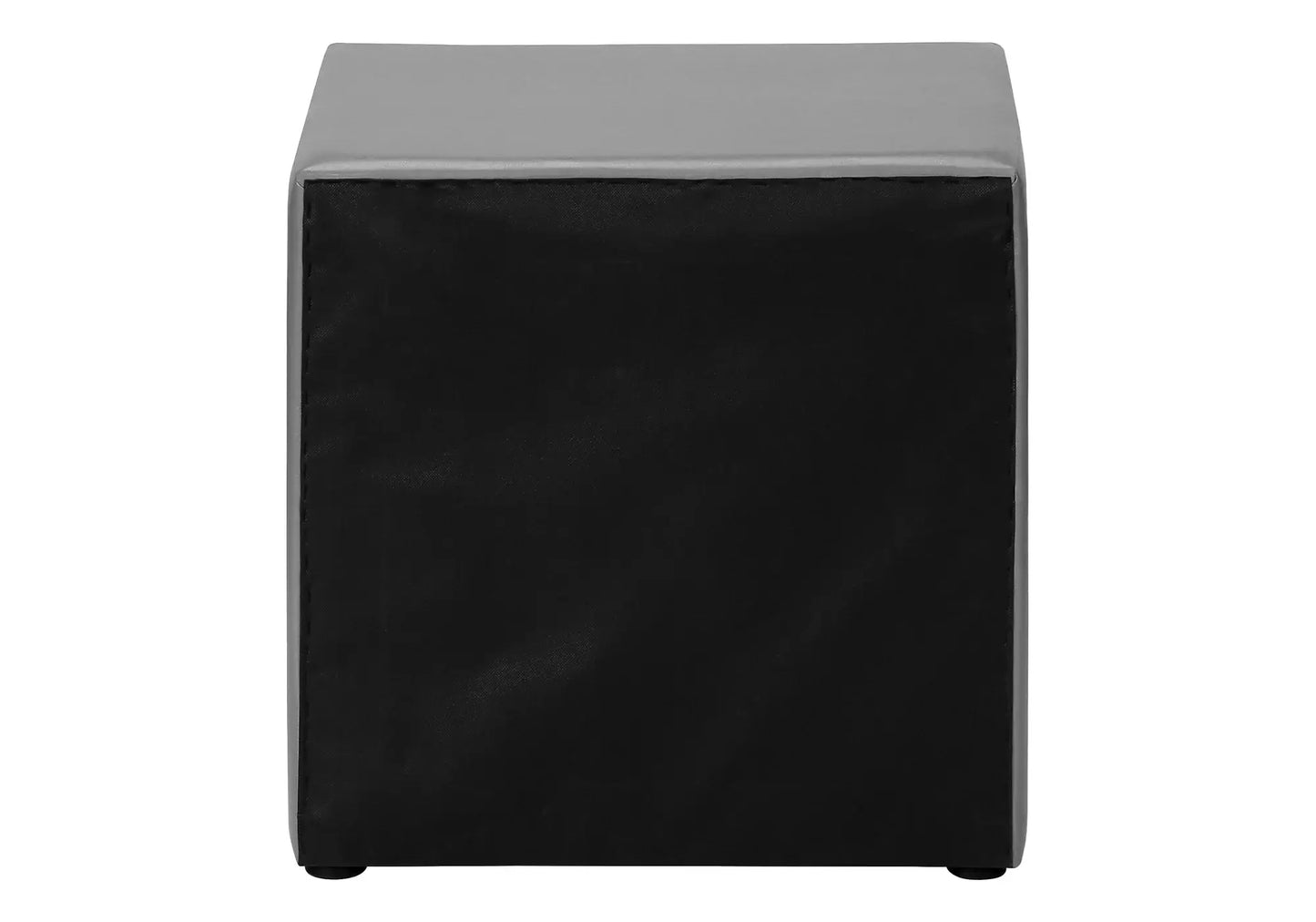 21" Gray Faux Leather Two Drawer Nightstand - Homeroots - Flyclothing LLC