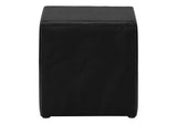 21" Black Faux Leather Two Drawer Nightstand - Homeroots - Flyclothing LLC
