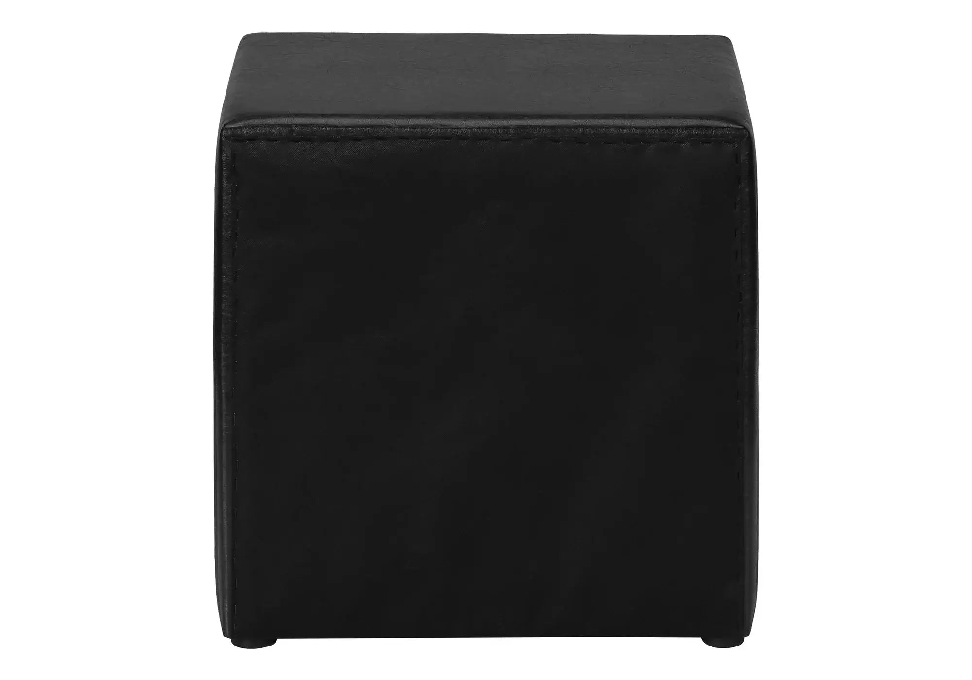 21" Black Faux Leather Two Drawer Nightstand - Homeroots - Flyclothing LLC