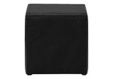 21" Black Wood Two Drawer Nightstand