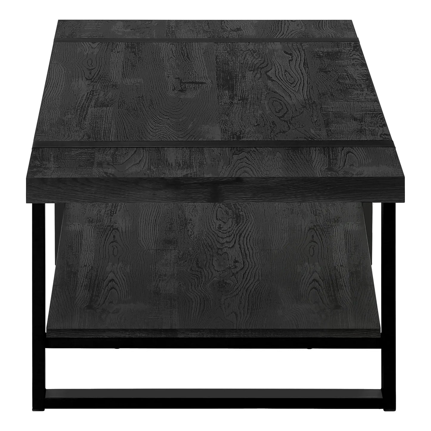 47" Black Coffee Table With Shelf - Homeroots - Flyclothing LLC