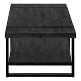 47" Black Coffee Table With Shelf - Homeroots - Flyclothing LLC