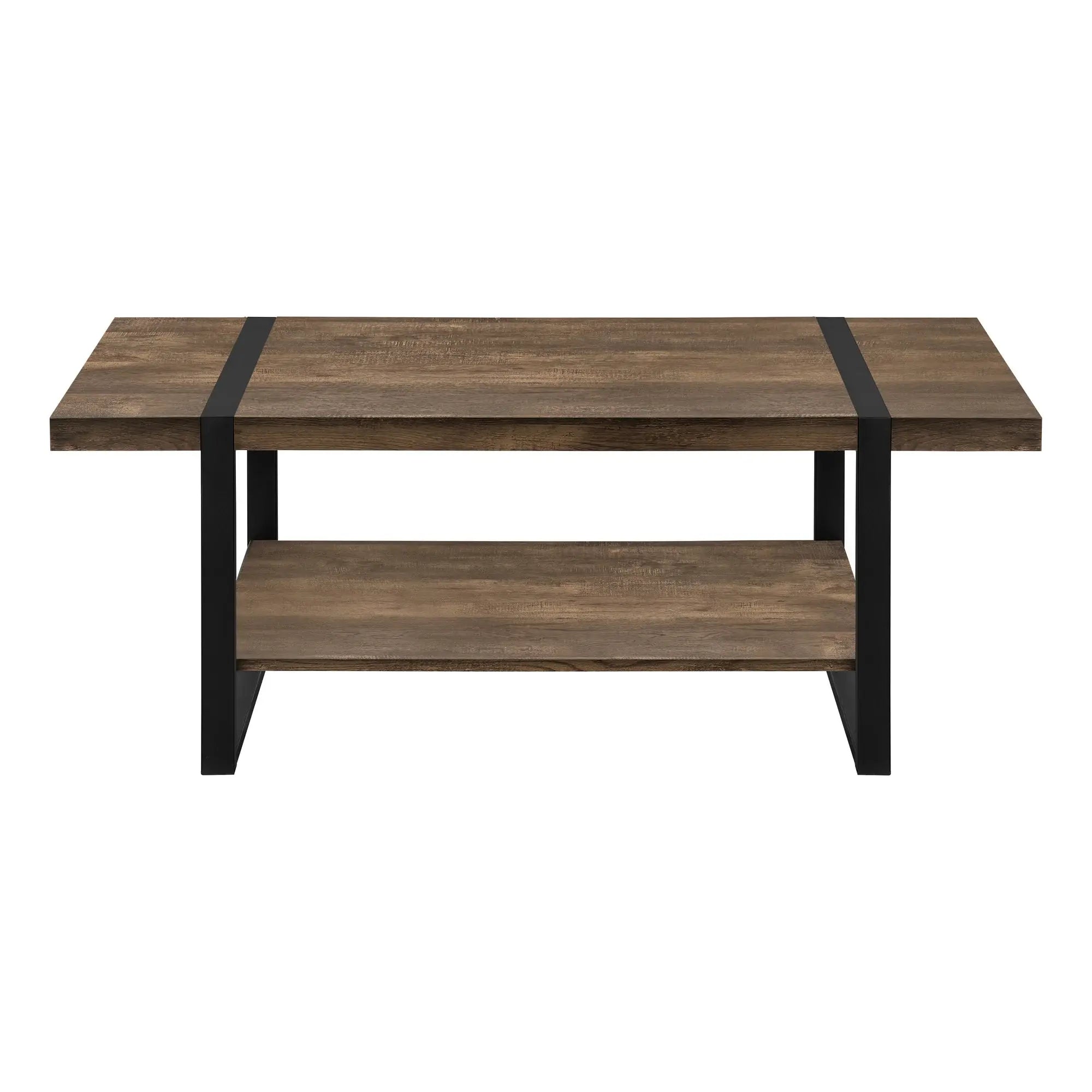 47" Brown And Black Coffee Table With Shelf - Homeroots - Flyclothing LLC