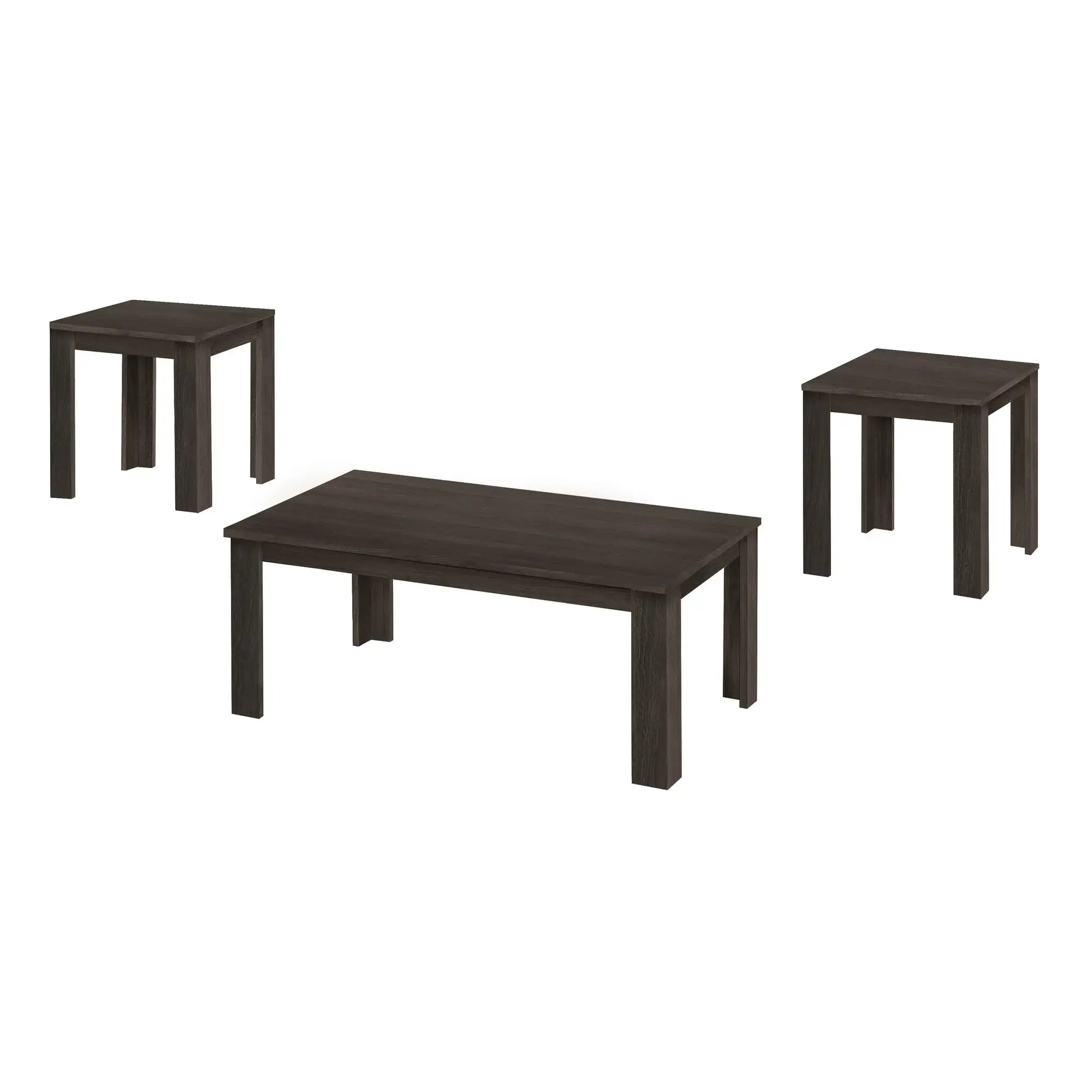 Set of Three 44" Oak Coffee Table - Homeroots - Flyclothing LLC