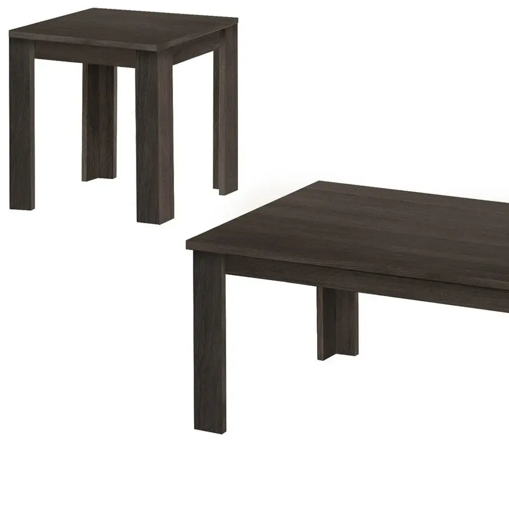 Set of Three 44" Oak Coffee Table - Homeroots - Flyclothing LLC