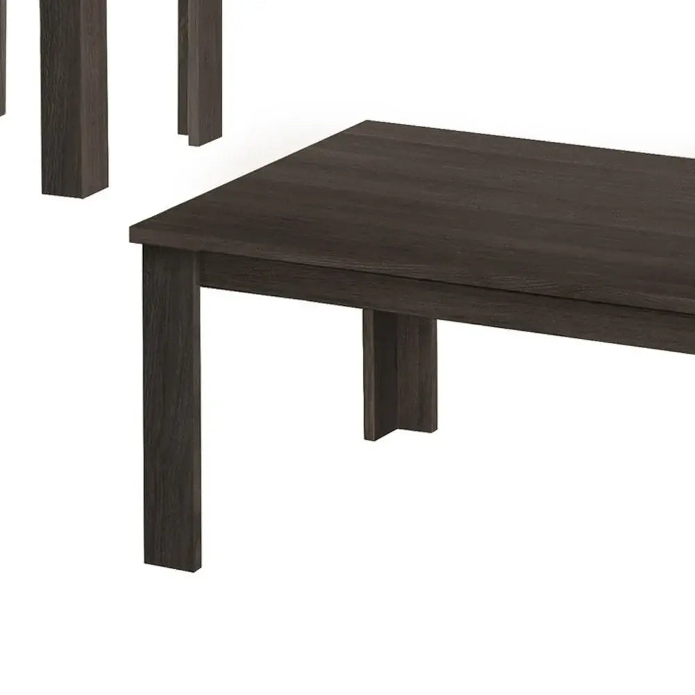 Set of Three 44" Oak Coffee Table - Homeroots - Flyclothing LLC