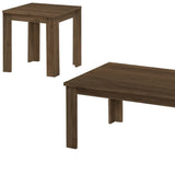 Set of Three 44" Dark Brown Coffee Table - Homeroots - Flyclothing LLC