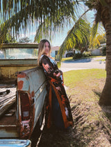 Rebel Yell Horse & Leopard Print Reversible Duster - Lil Bee's Bohemian - Flyclothing LLC