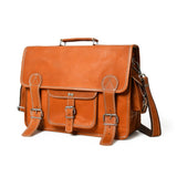 Ginger Grip Leather Briefcase - Classy Leather Bags - Flyclothing LLC