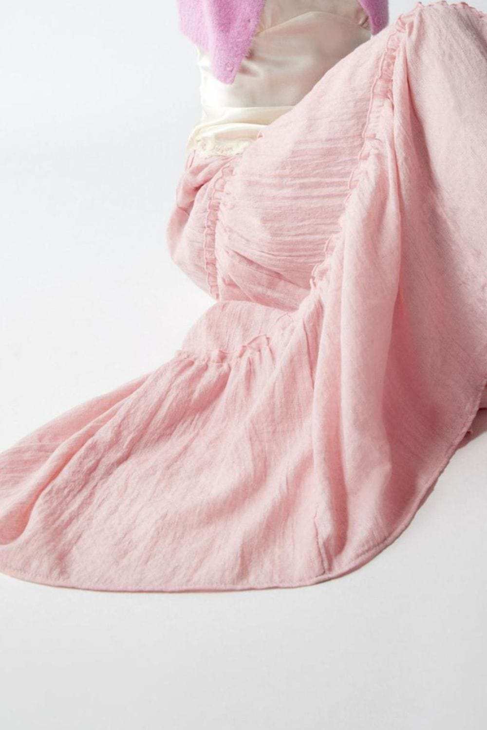 Frill Elastic Waist Skirt - Trendsi - Flyclothing LLC