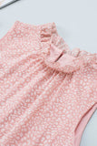 Frill Printed Round Neck Tank - Trendsi - Flyclothing LLC