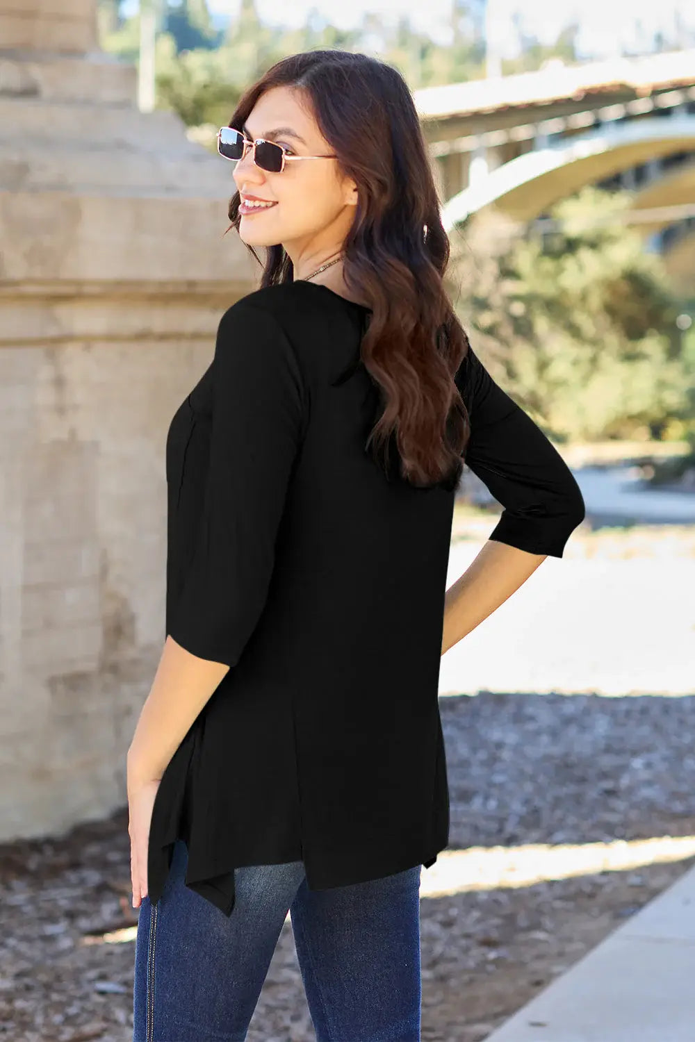 Basic Bae Full Size Round Neck Pocketed T-Shirt - ShopBasicbae - Flyclothing LLC