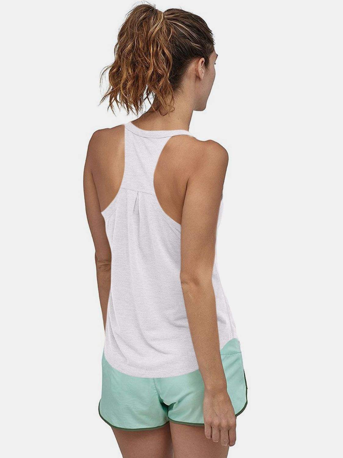 Scoop Neck Active Tank - Trendsi - Flyclothing LLC