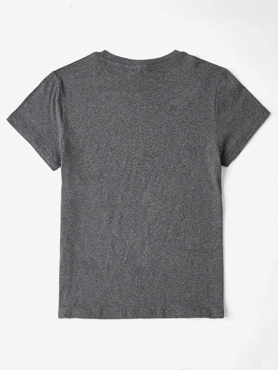 Letter Graphic Round Neck Short Sleeve T-Shirt - Trendsi - Flyclothing LLC